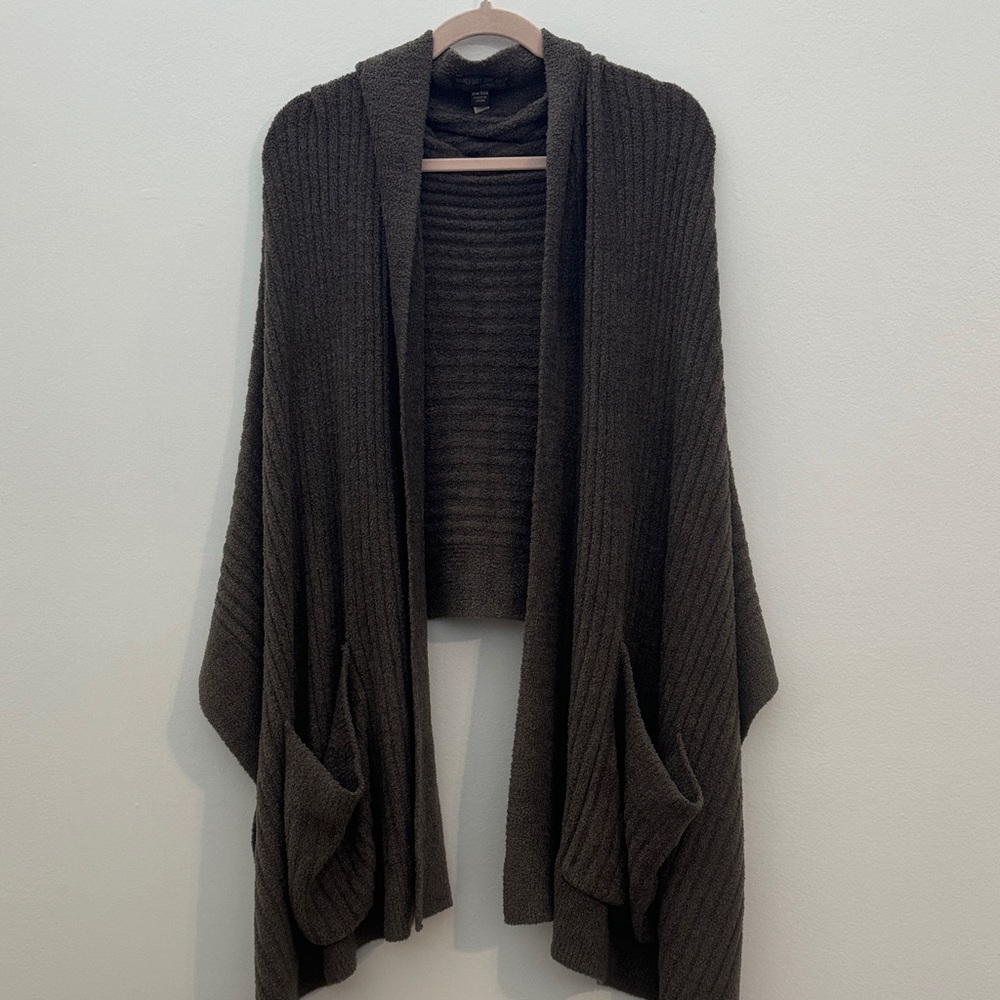 Barefoot Dreams CozyChic Lite Travel Shawl in Chocolate Brown - One Size